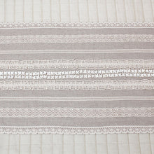 Load image into Gallery viewer, Mother Of Pearl Lace Linen Bed Runner