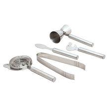 Load image into Gallery viewer, Bar Tools Set in Wood Holder