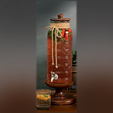 Load image into Gallery viewer, Roped Neck Dark Wood Dispenser