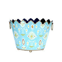 Load image into Gallery viewer, Fresh Ikat Planter / Bin - Pastel Blue
