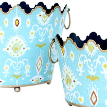 Load image into Gallery viewer, Planter (S) - Fresh Ikat - Pastel Blue