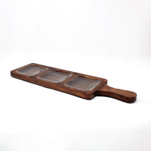 Load image into Gallery viewer, Walnut Wood Dips Bat Platter '