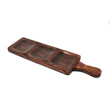 Load image into Gallery viewer, Walnut Wood Dips Bat Platter '