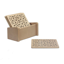 Load image into Gallery viewer, Gold Coasters with holder (Set of 4)
