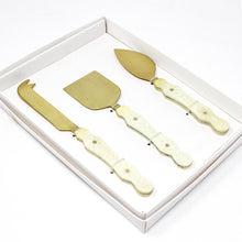 Load image into Gallery viewer, Crafted Ivory Cheese Knives Set