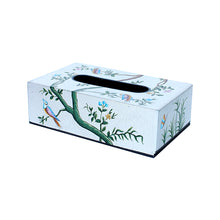 Load image into Gallery viewer, Tissue Box - Jungle Stories - Teal Silver