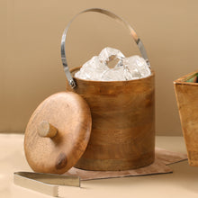 Load image into Gallery viewer, Oak Wood Ice Bucket
