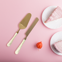 Load image into Gallery viewer, Rose Gold Cake Knife Set