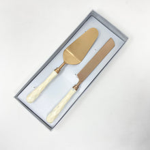 Load image into Gallery viewer, Rose Gold Cake Knife Set