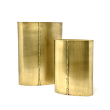Load image into Gallery viewer, Rugged Brass Vase Set of 2
