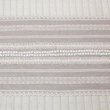 Load image into Gallery viewer, Mother Of Pearl Lace Linen Bed Runner

