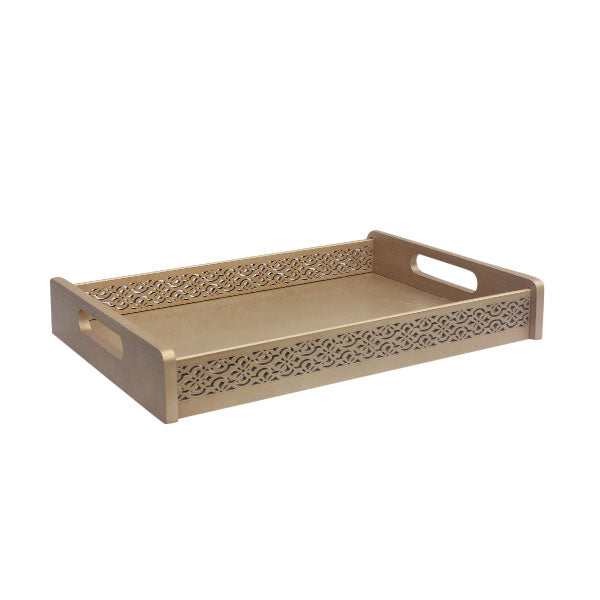 Gold laser cut tray Small