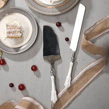 Load image into Gallery viewer, Victorian Cake Knife And Server (Set OF 2) knife -3.5” L/ server-11.75” L

