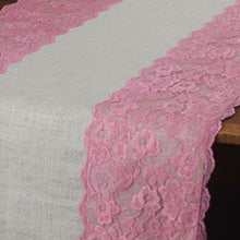 Load image into Gallery viewer, Linen + Pink Lace
