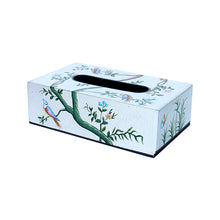Load image into Gallery viewer, Tissue Box - Jungle Stories - Teal Silver
