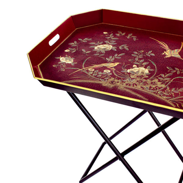Tray with stand - Deep Red