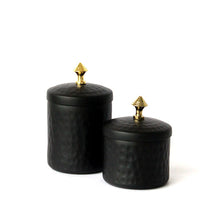 Load image into Gallery viewer, Lavender Canister Candle - Black &amp; Gold  (SO2)
