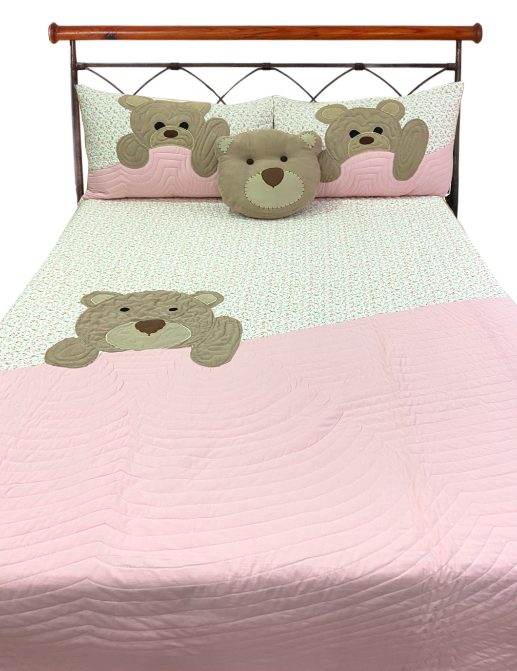 Kids Teddy Bear Bedcover Set