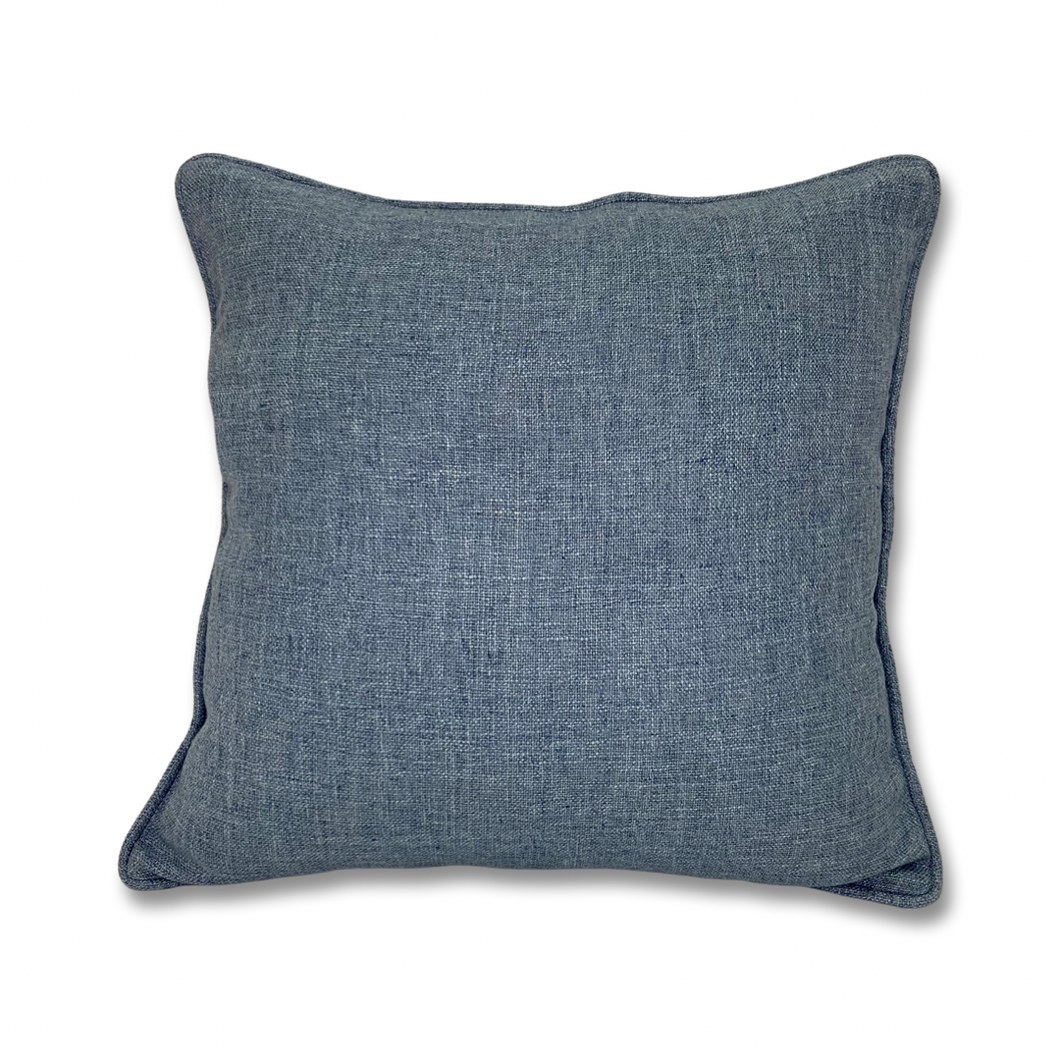 Metallic Blue Cushion Cover