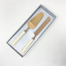 Load image into Gallery viewer, Rose Gold Cake Knife Set
